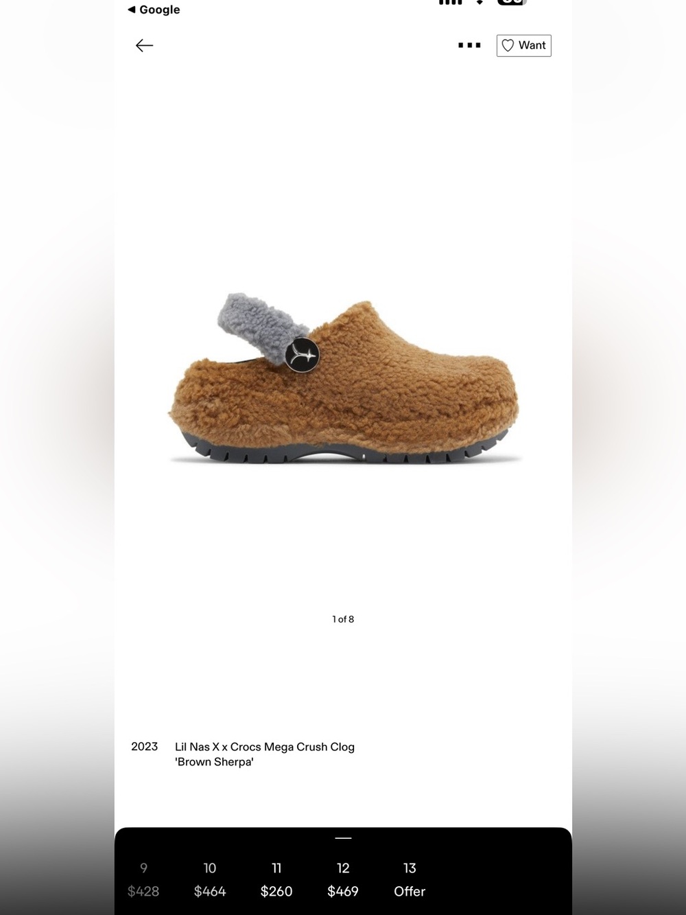 CROCS / LIL NAS COLLABORATION CROCS SZ 9 womans new in bag !!! Extremely rare!!!